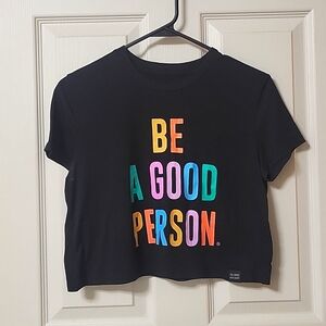 Be A Good Person Crop tee
